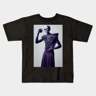 Skeleton as a Modern Model Kids T-Shirt